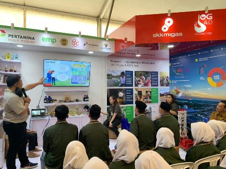  Edukasi Industri Migas PHR Disambut Antusias Siswa di Kampar Expo 2023